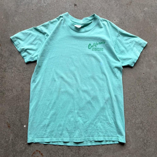 Vintage 80s California Lemonade Schnapps Alcohol T-Shirt - Large