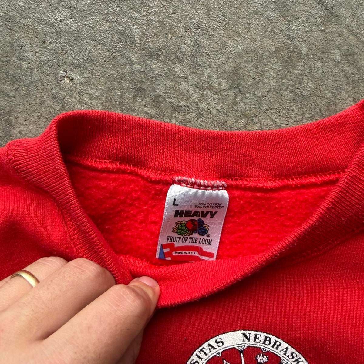 Vintage 1992 Nebraska Huskers FedEx Orange Bowl Crewneck - Large