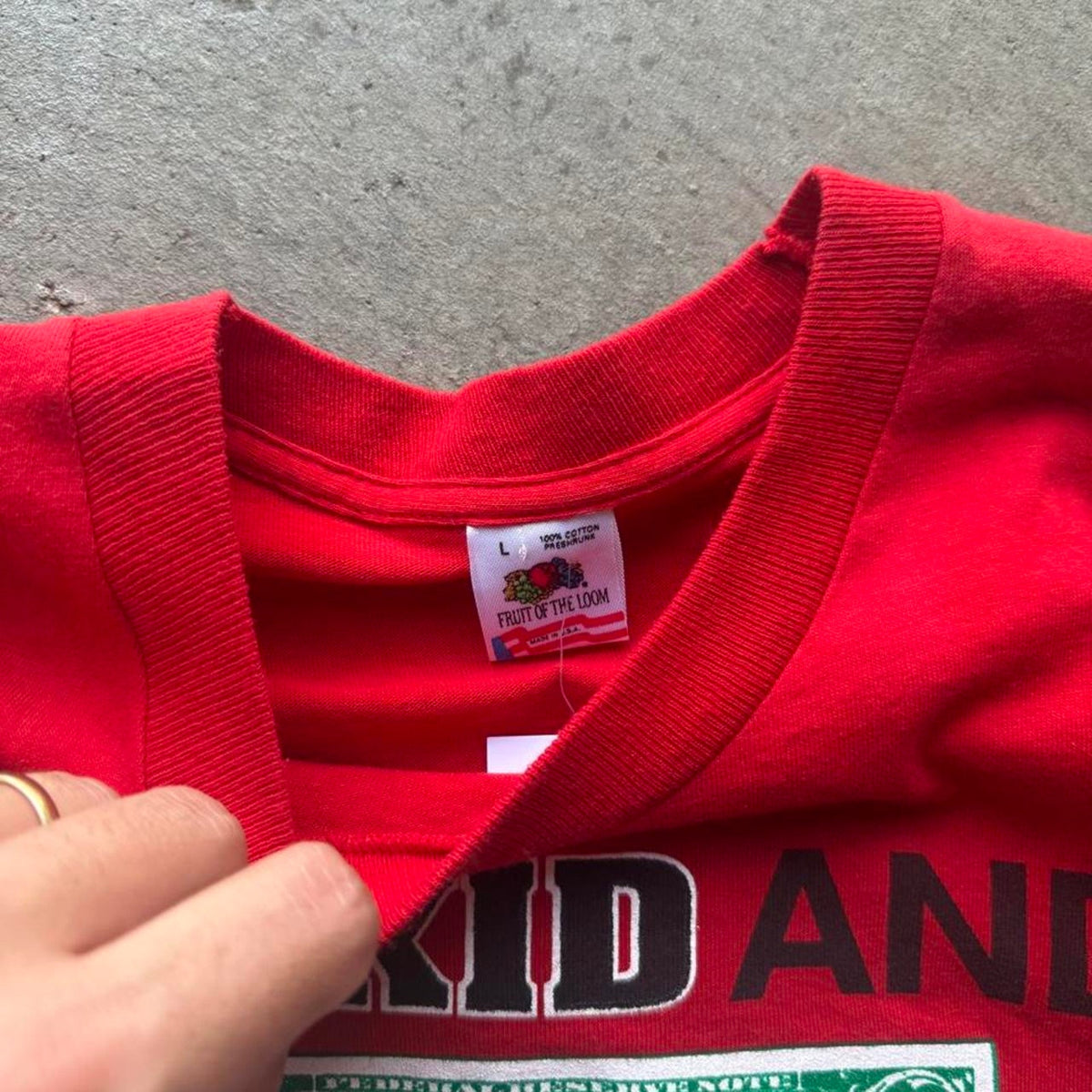 Vintage 90s Nebraska Huskers My Kid and My Money T-Shirt - Large