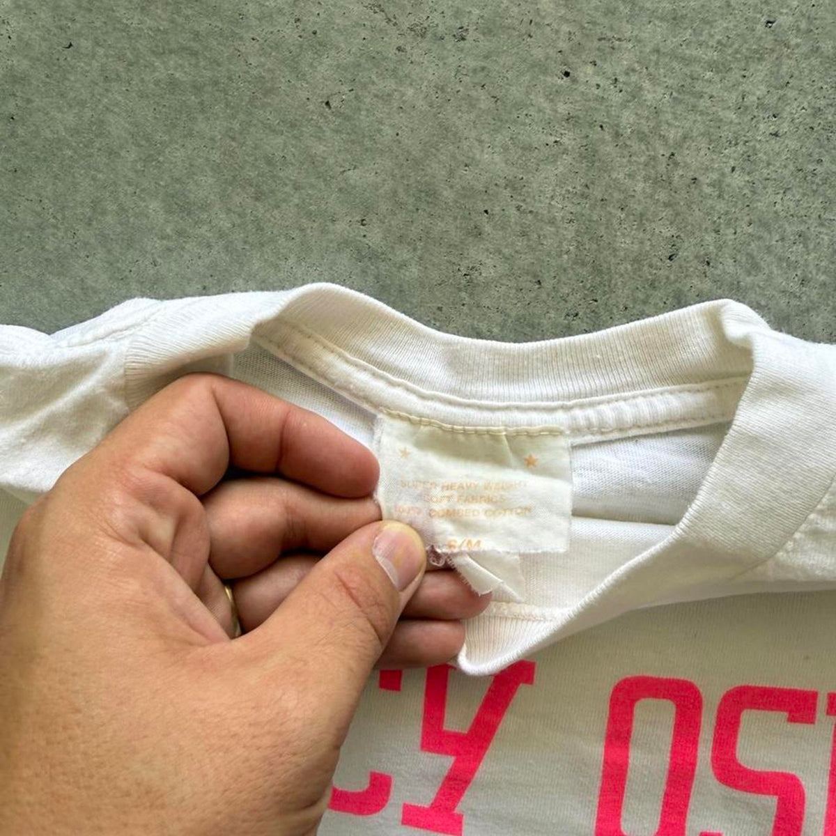 Vintage 90s F*ck Off Russian Letters Text T-Shirt - Small