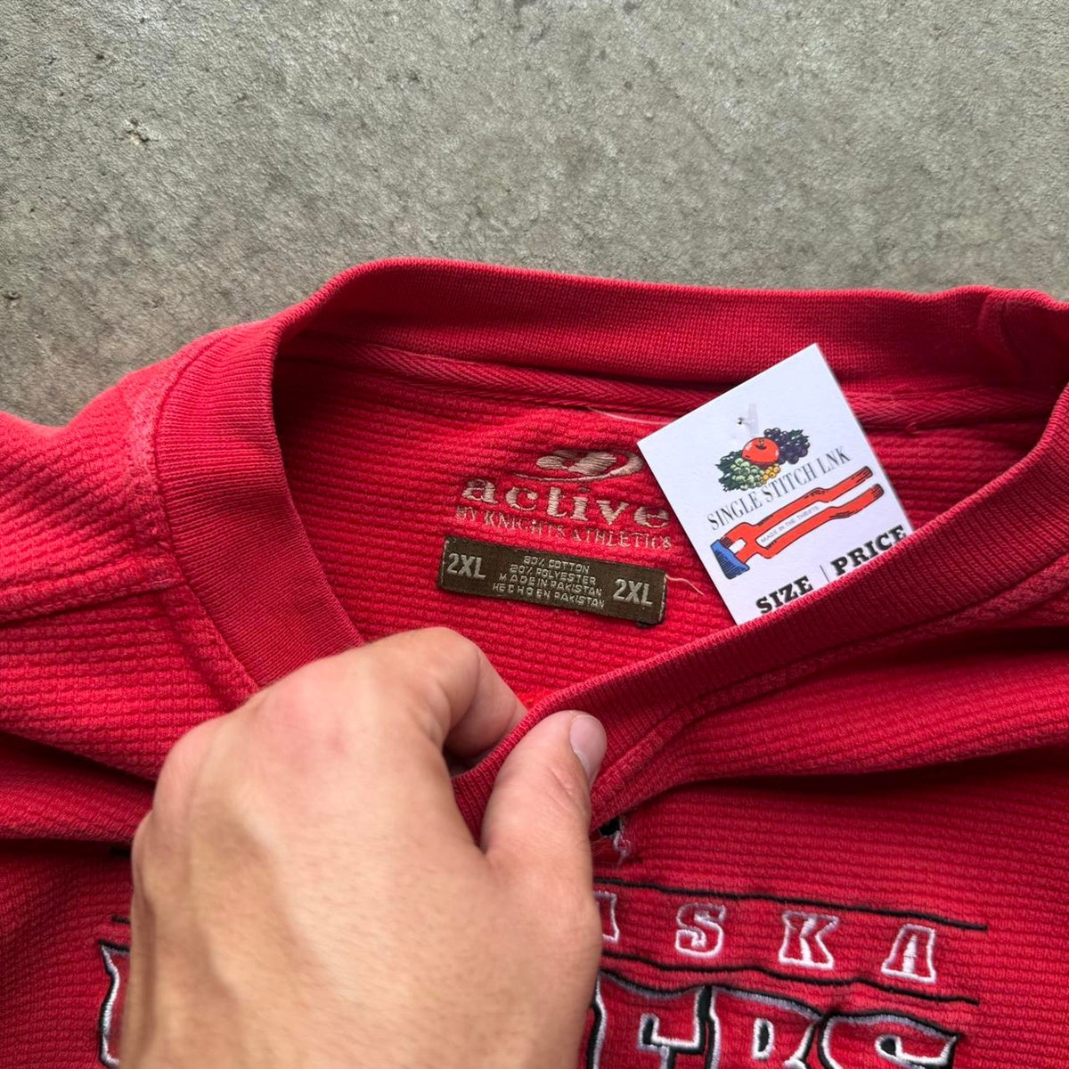 Vintage 90s Nebraska Huskers Embroidered Crewneck - XX-Large