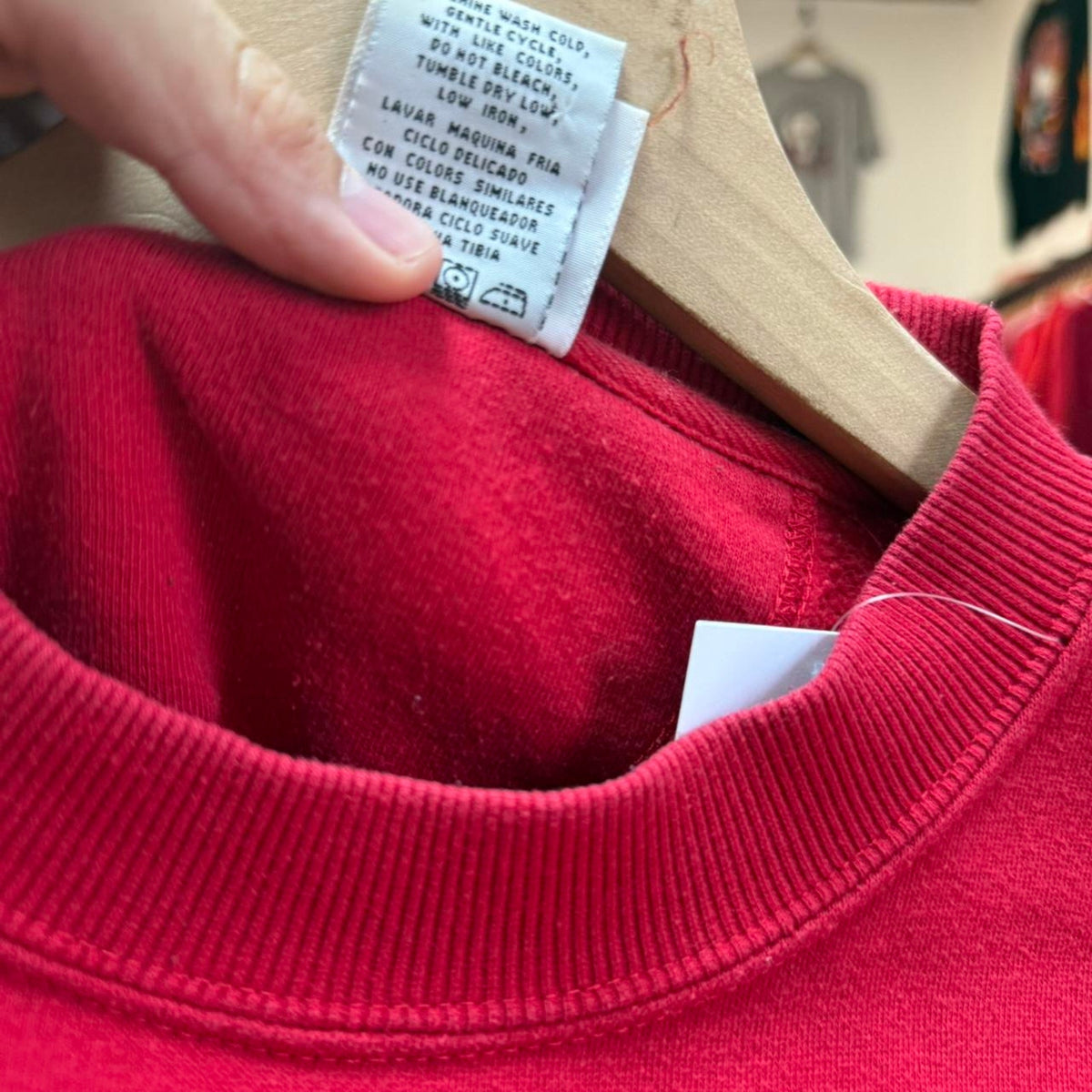 Vintage 90s Nebraska Huskers Striped Sleeve Crewneck - Medium