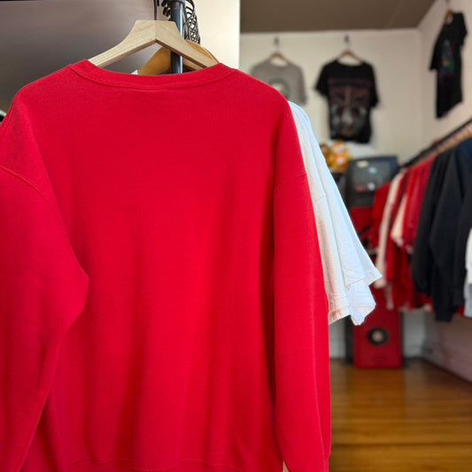 Vintage 90s Nebraska Huskers Embroidered Crewneck - Large