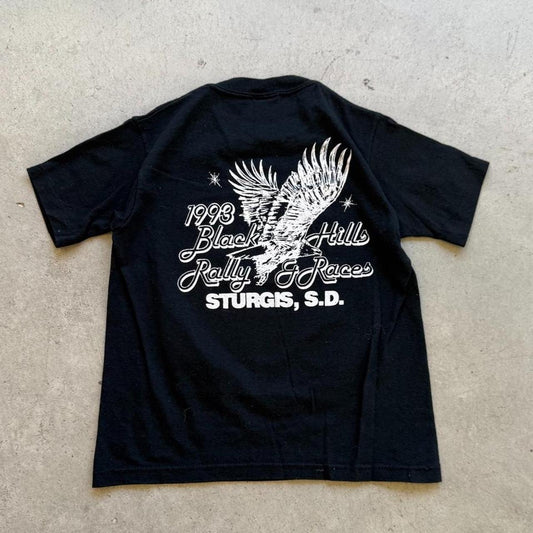 Vintage 1993 Sturgis Rally and Races Biker T-Shirt - Kids Small 6-8