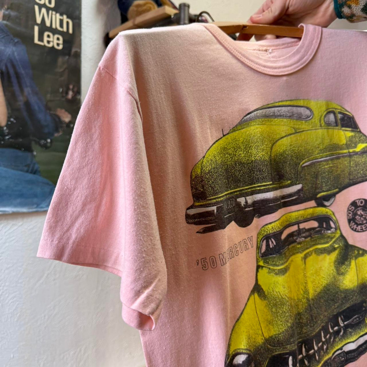 Vintage 80s Yellow Taxi Cab Car T-Shirt - Large