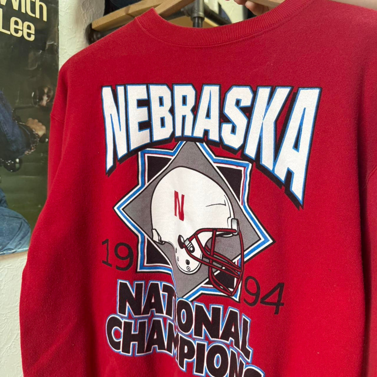 Vintage 90s Nebraska National Champions 1994 Football Crewneck - Large