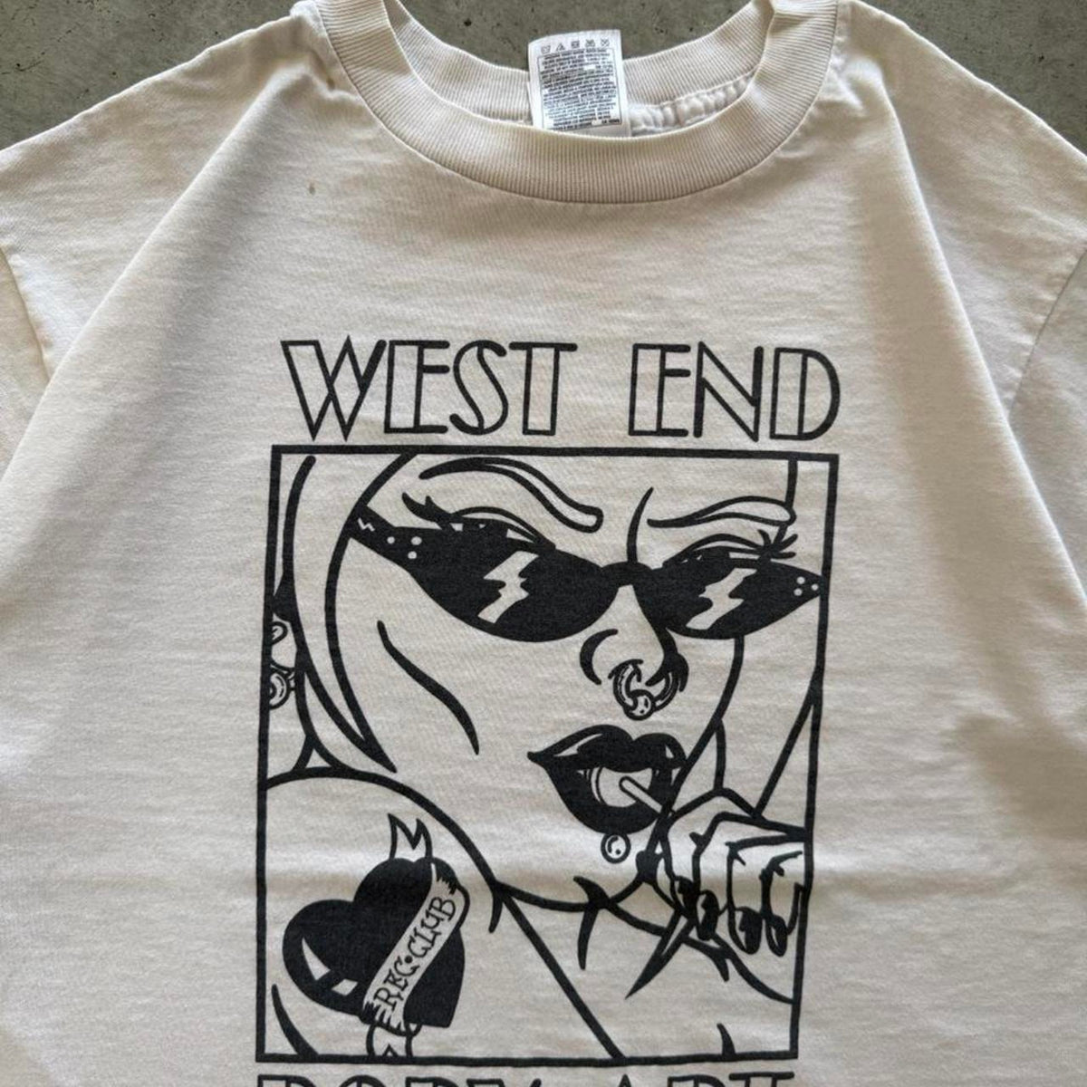 Vintage 90s West End Body Art Piercing and Tattoo T-Shirt - Medium
