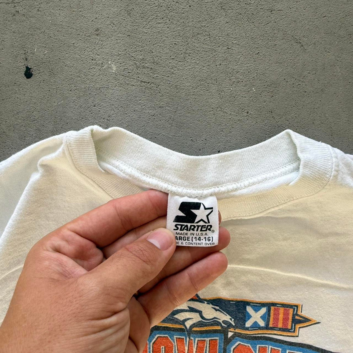 Vintage 90s Super Bowl Champions Broncos T-Shirt - Kids Large 14-16