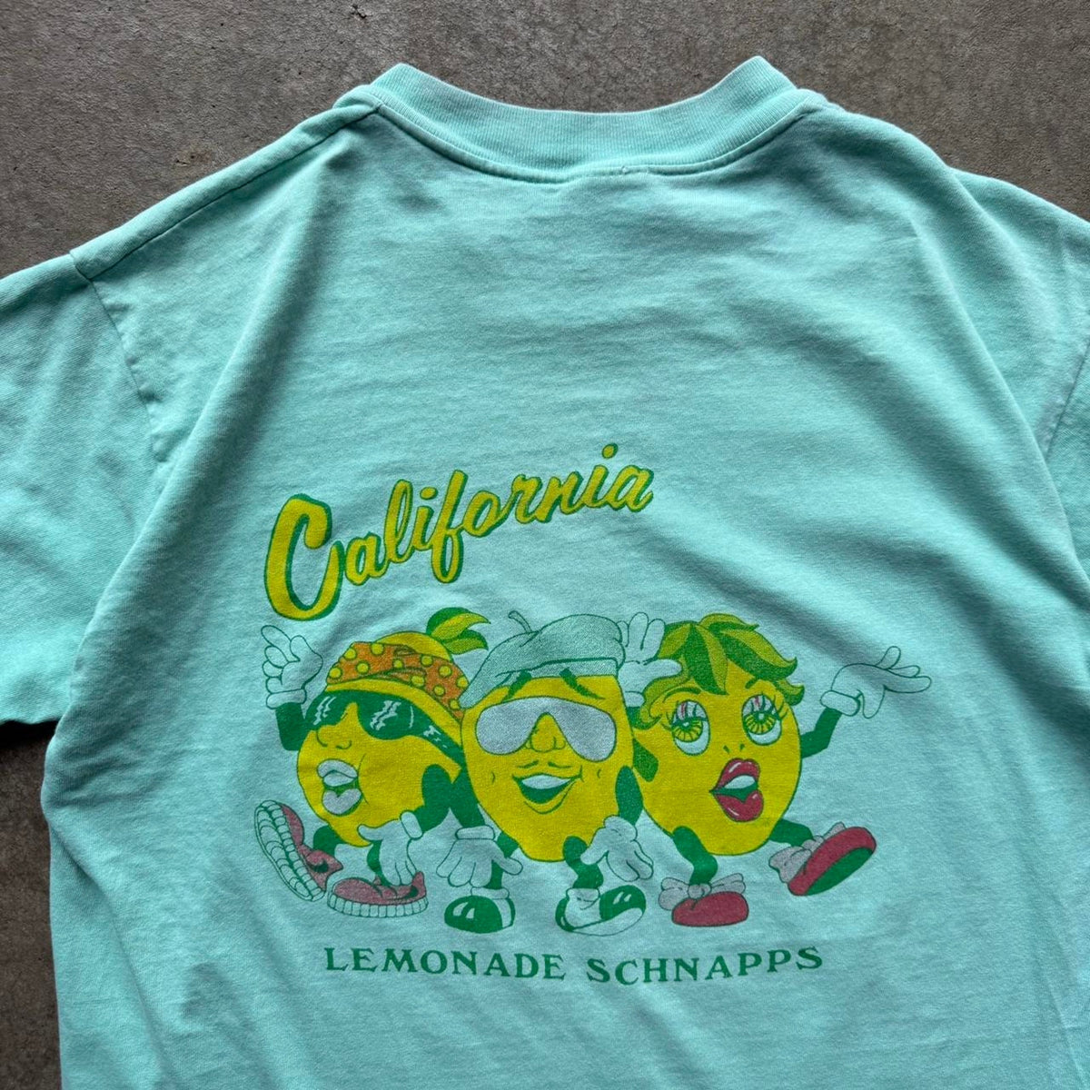 Vintage 80s California Lemonade Schnapps Alcohol T-Shirt - Large