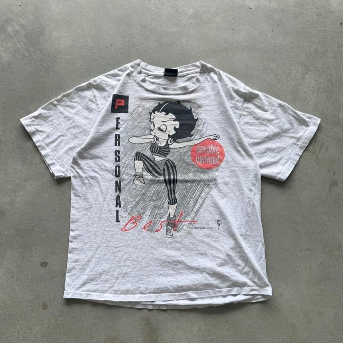 Vintage 90s Betty Boop Cartoon Yoga T-Shirt - Large