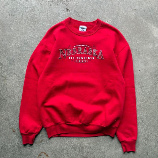 Vintage Nebraska Huskers Crewneck - Medium