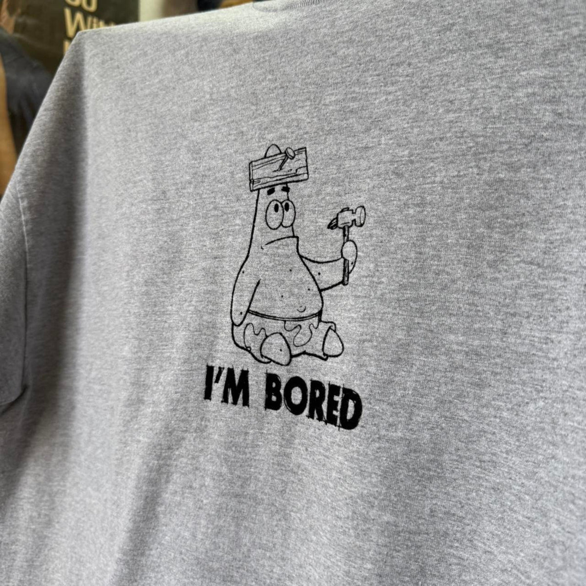 Vintage SpongeBob Patrick I’m Bored Nickelodeon Cartoon T-Shirt - X-Large