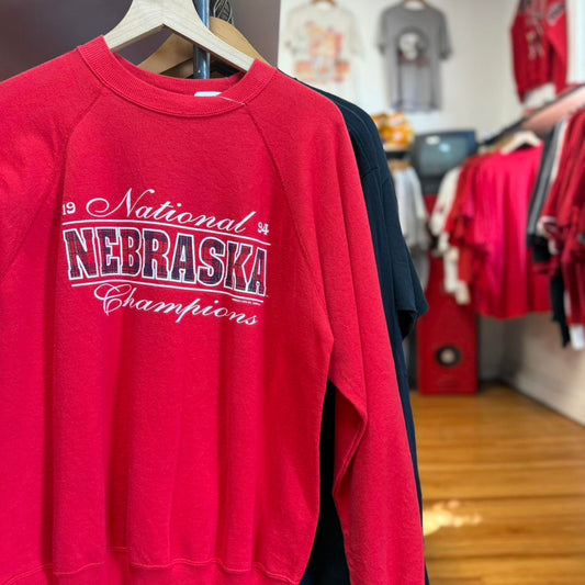 Vintage 90s Nebraska Huskers National Champs Crewneck