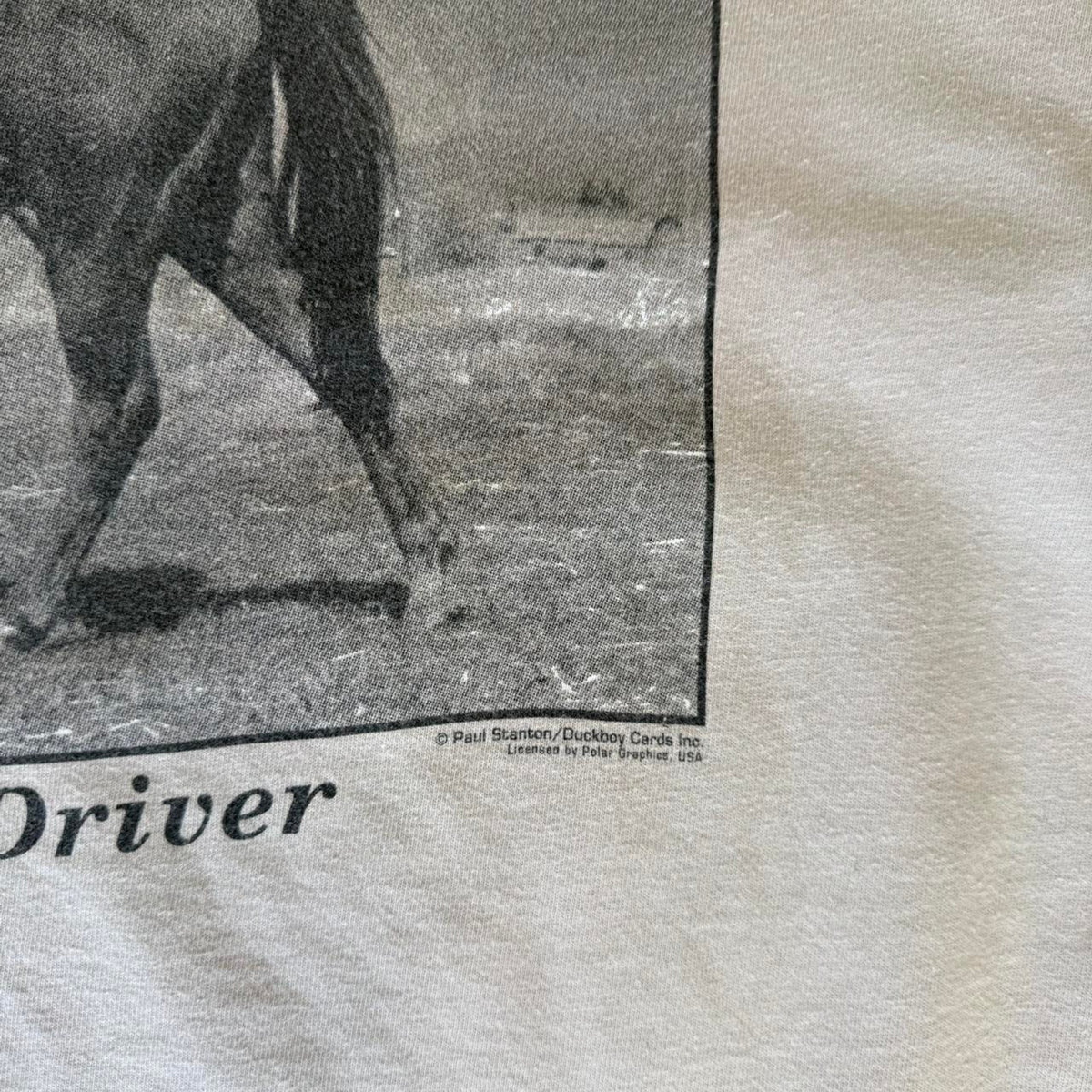 Vintage Designated Driver Cowboy Dog Horse Humor T-Shirt - X-Large