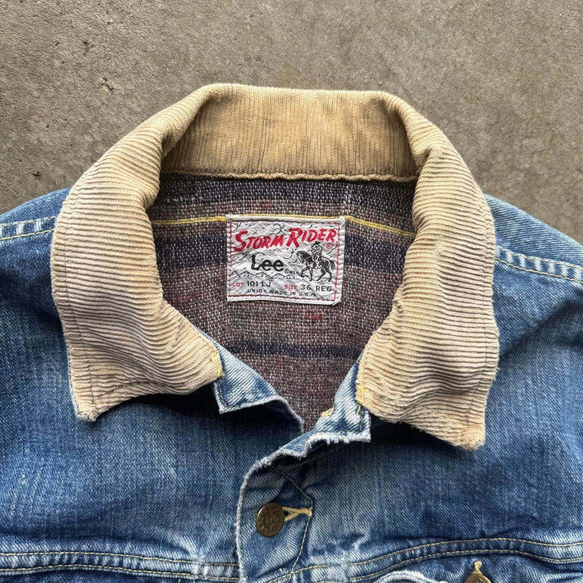 Vintage 70s Lee Stormrider Blanket Lined Jacket - 36