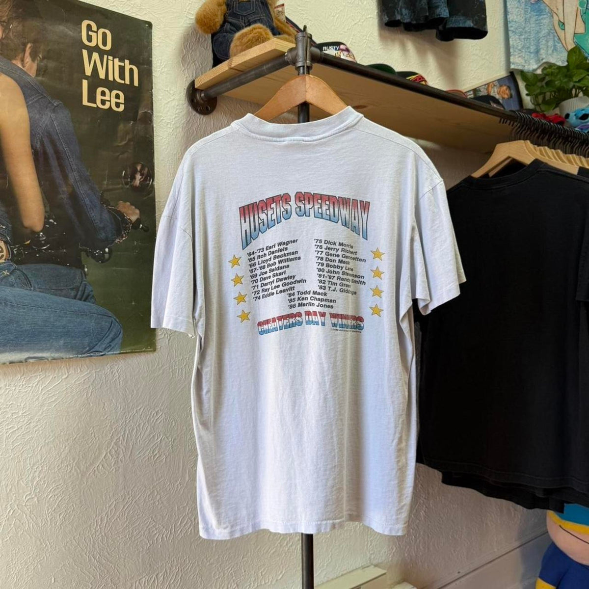 Vintage 1988 Super Cheaters Day Dirt Track Racing T-Shirt - X-Large