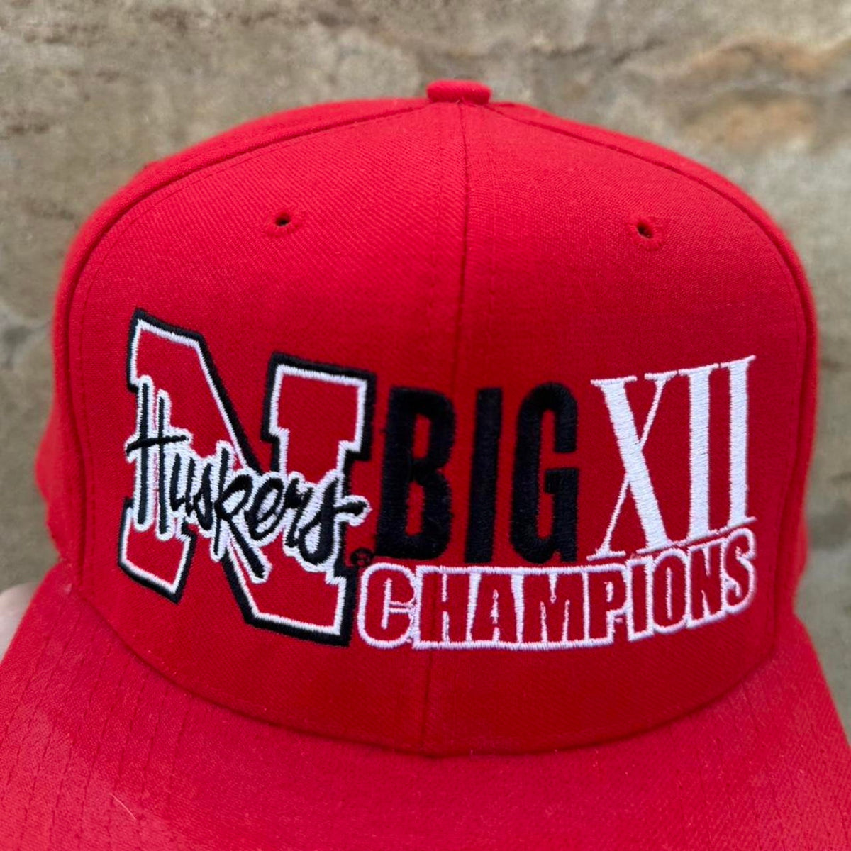 Vintage 90s Nebraska Huskers Big XII Champions Snapback