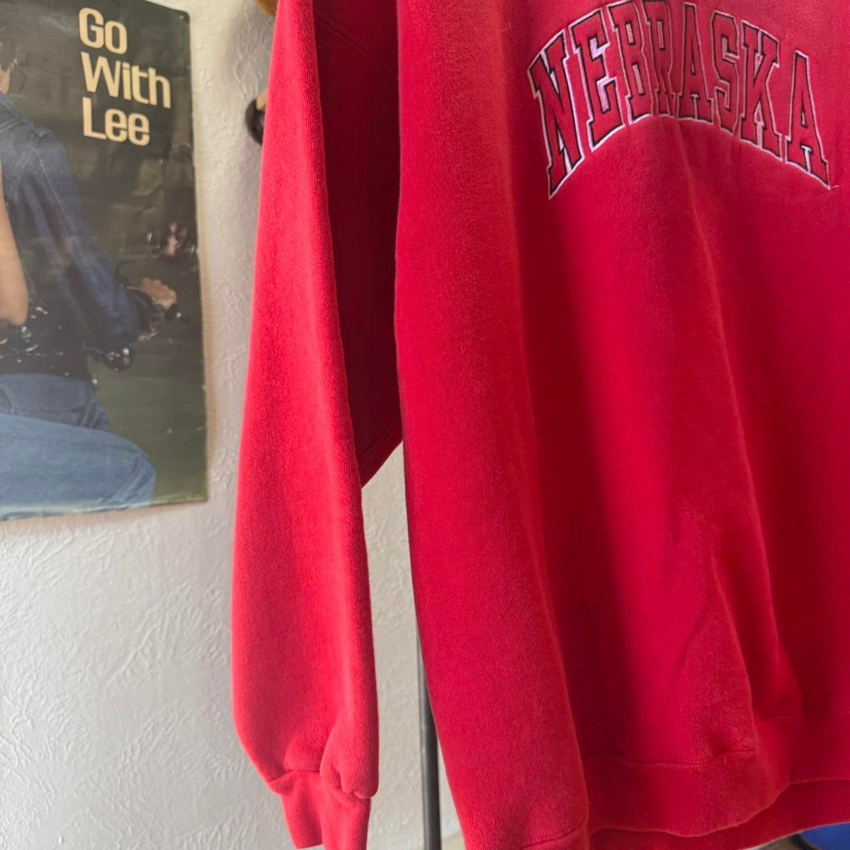 Vintage 90s Nebraska Huskers Spell Out Crewneck - Large