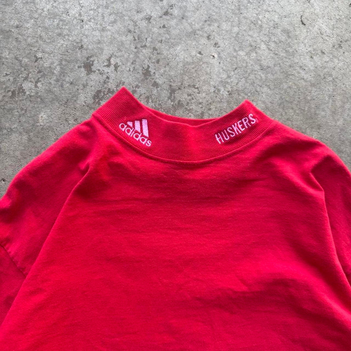 Vintage 90s Adidas Nebraska Huskers Long Sleeve T-Shirt - X-Large