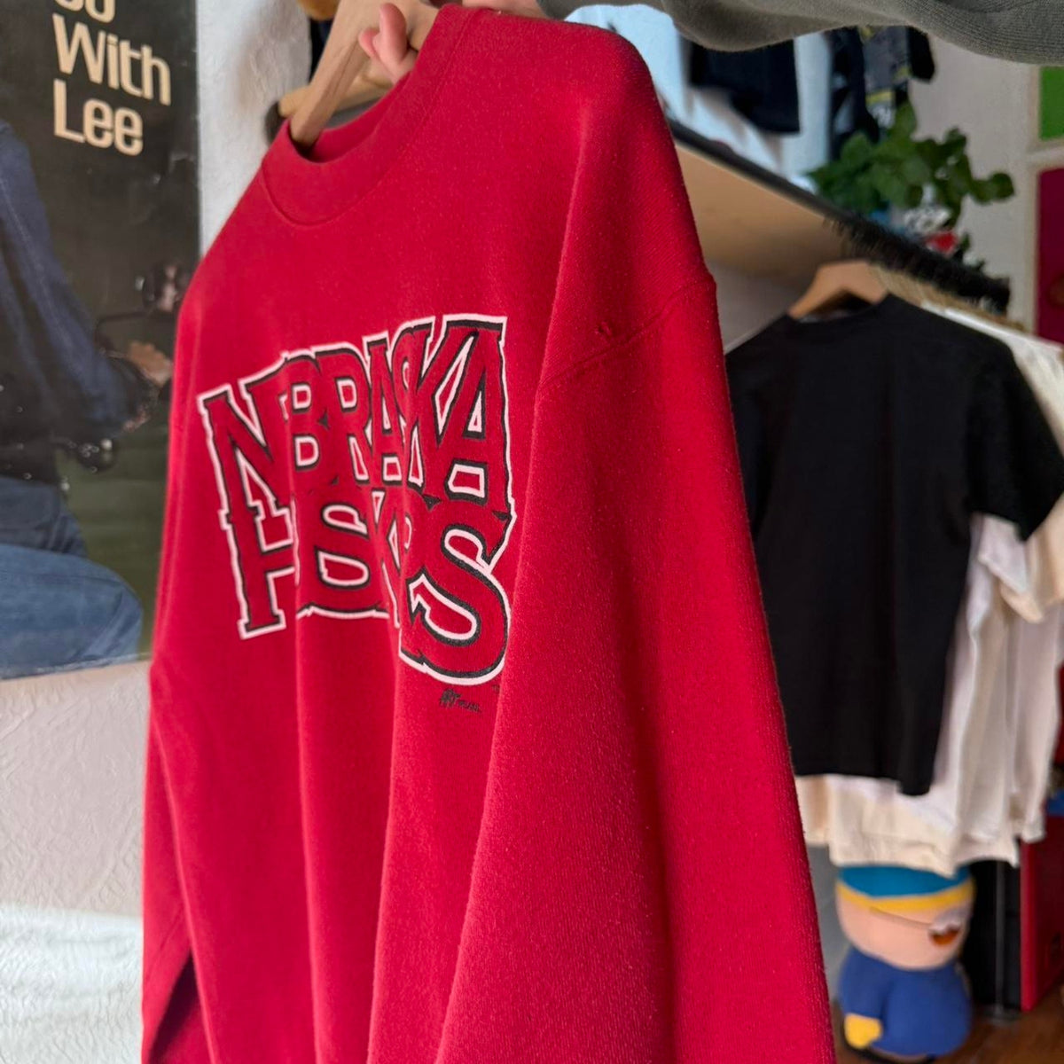 Vintage 90s Nebraska Huskers Spell Out Crewneck - Medium