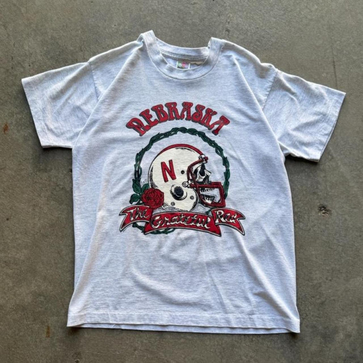 Vintage 90s Nebraska Huskers Grateful Dead T-Shirt - Large