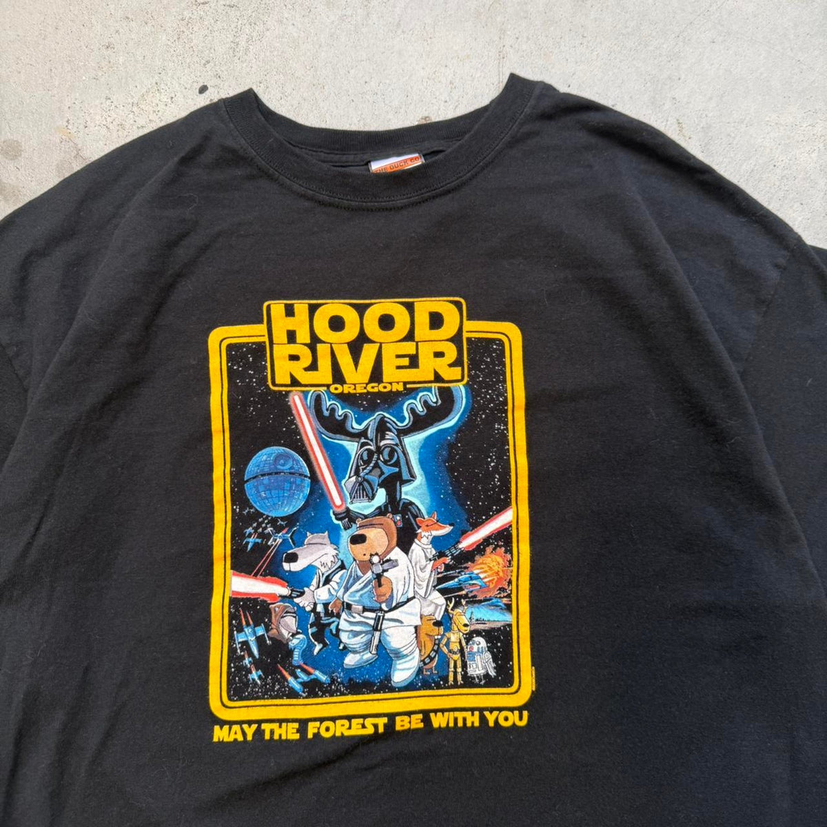 Vintage 90s Star Wars Hood River Oregon Parody T-Shirt - X-Large