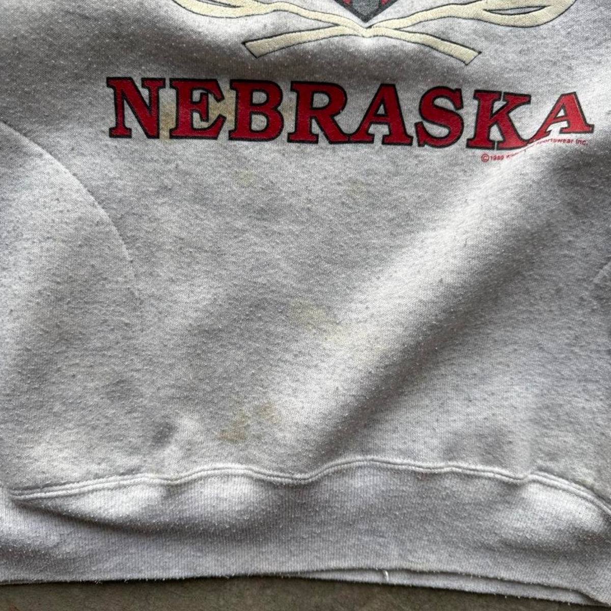 Vintage 90s Nebraska Huskers School Crest Crewneck - X-Large