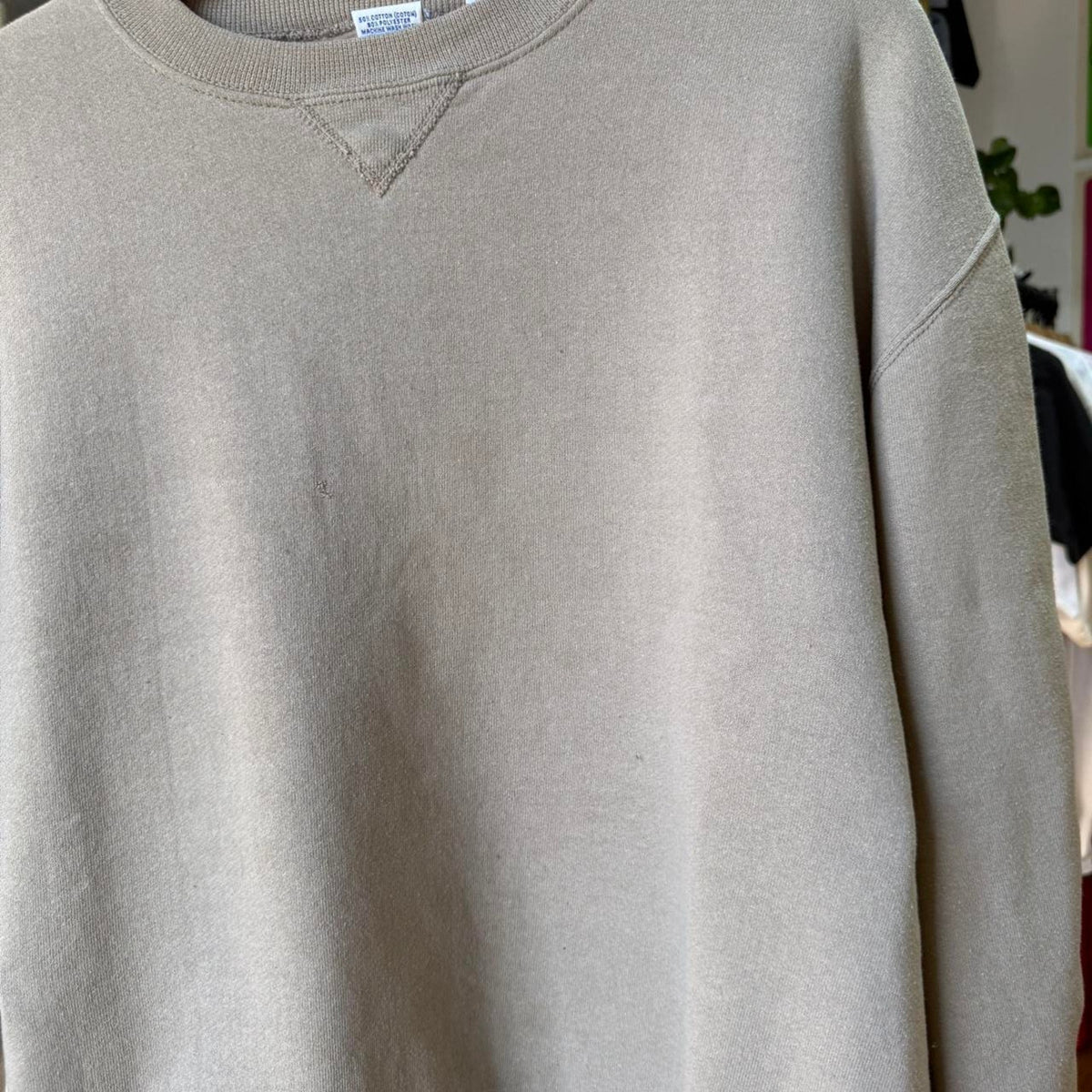 Vintage 90s Earth Tone Tan Russell Athletic Crewneck - Large