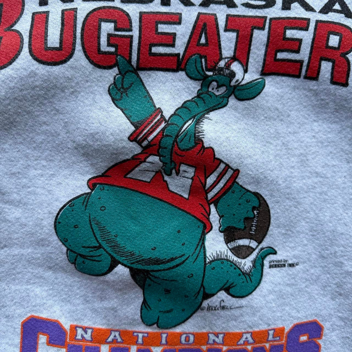 Vintage 90s Nebraska Huskers Bugeaters Champions Crewneck  - XX-Large