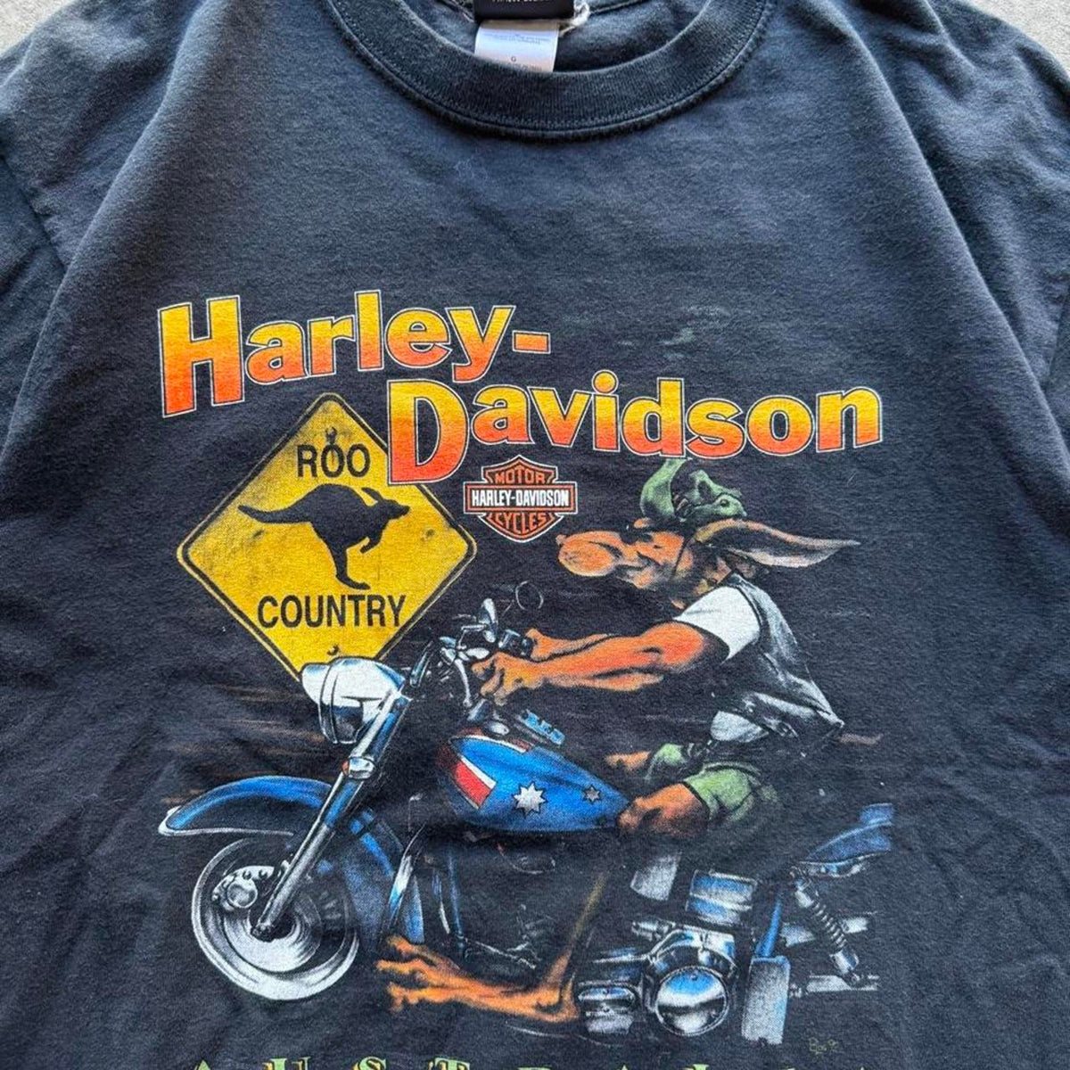 Vintage Harley Davidson Motorcycles Biker - Large