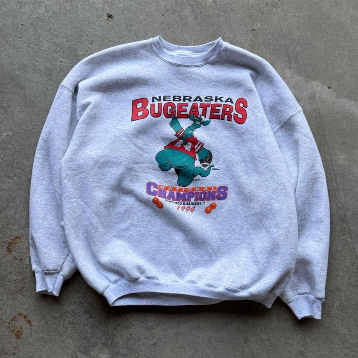 Vintage 90s Nebraska Huskers Bugeaters Champions Crewneck  - XX-Large