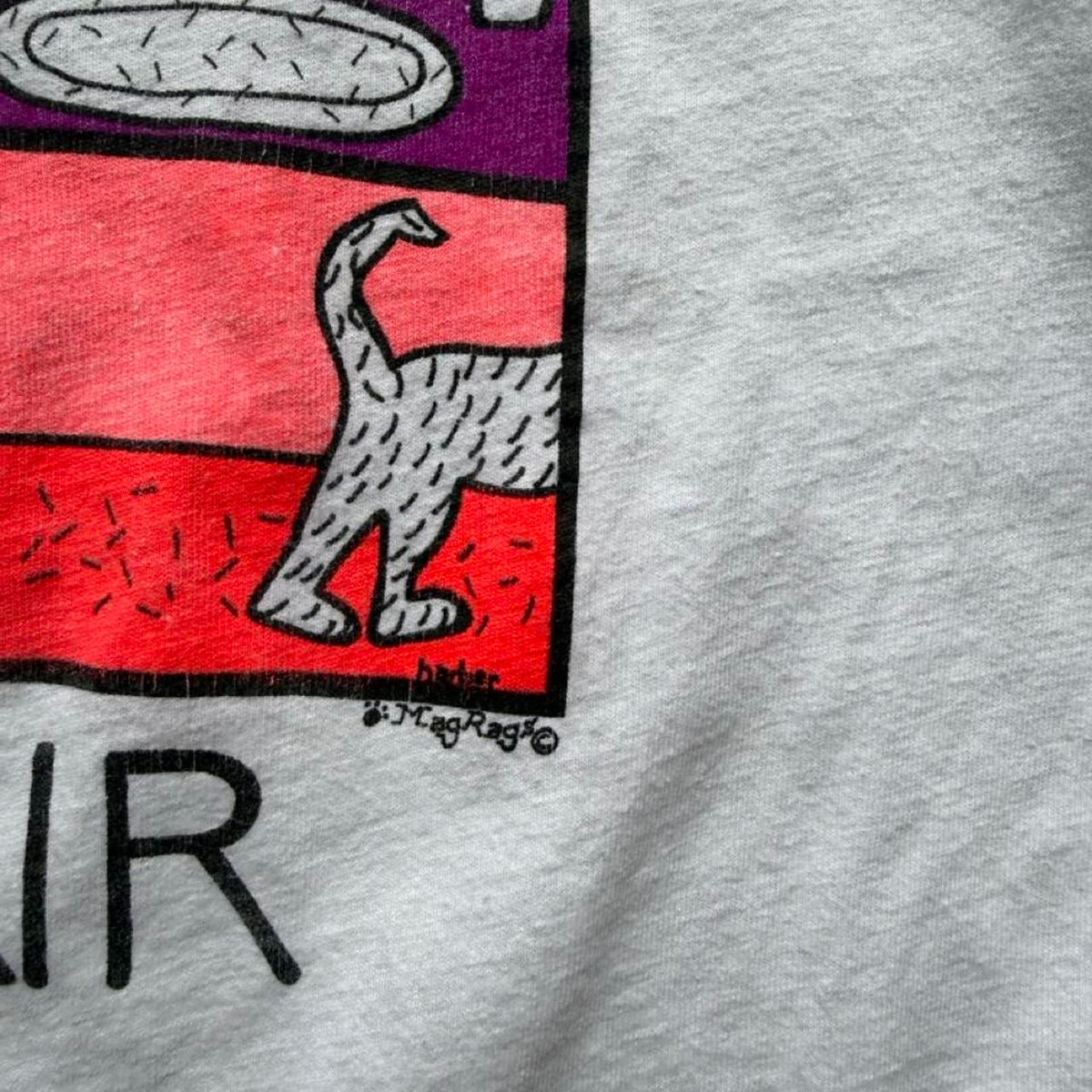 Vintage 90s Everywhere Dog Hair Comic Cartoon T-Shirt - Large