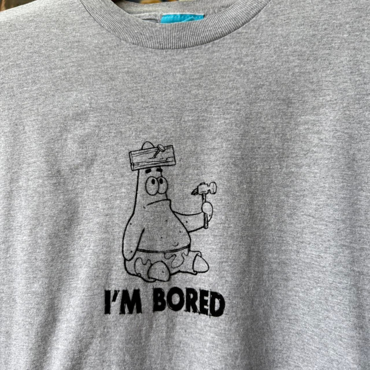 Vintage SpongeBob Patrick I’m Bored Nickelodeon Cartoon T-Shirt - X-Large