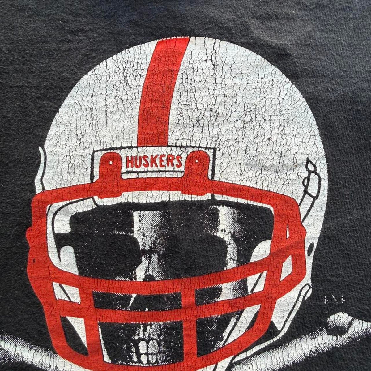 Vintage 90s Nebraska Huskers Blackshirts Bad to the Bone T-Shirt - X-Large