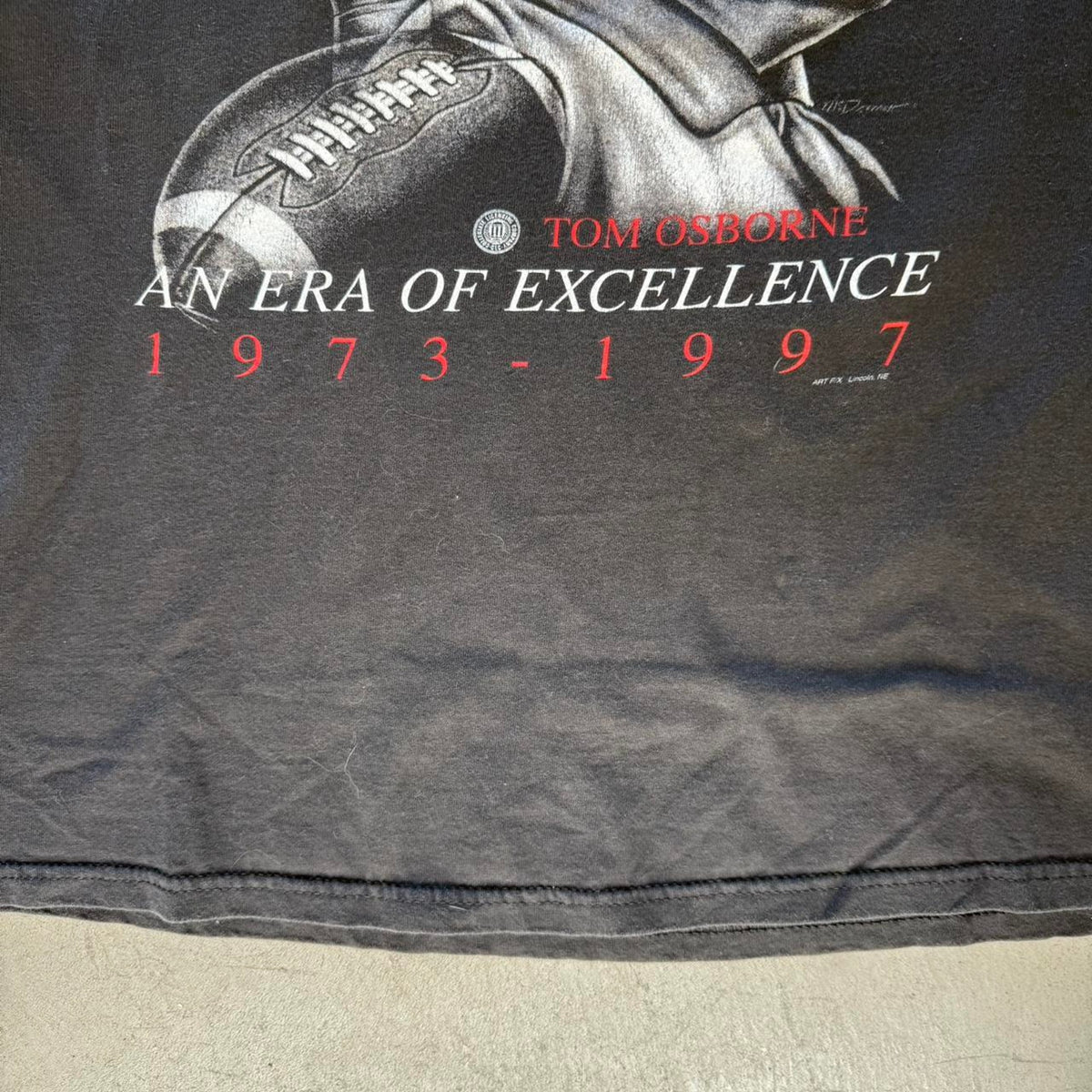 Vintage 90s Nebraska Huskers Thanks Coach Osborne T-Shirt - X-Large