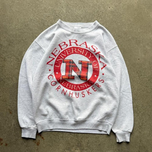 Vintage 90s Nebraska Cornhuskers Husker Crewneck - Medium