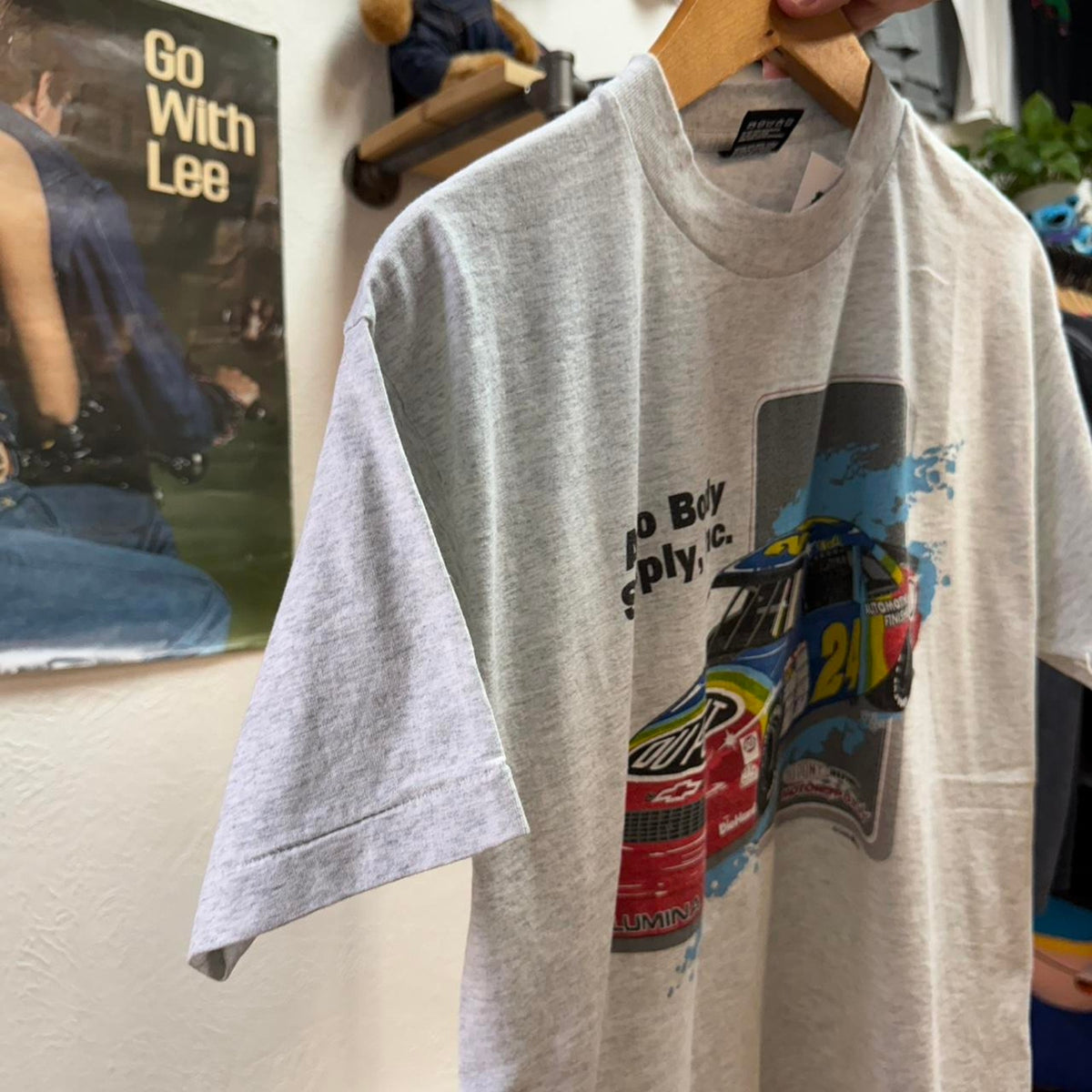 Vintage 90s Jeff Gordon NASCAR Racing Race Car T-Shirt - Large