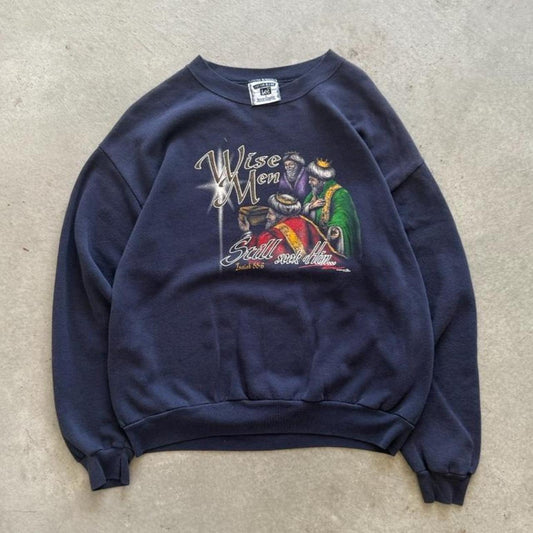 Vintage 90s Living Epistles Wise Men Jesus Crewneck - Large