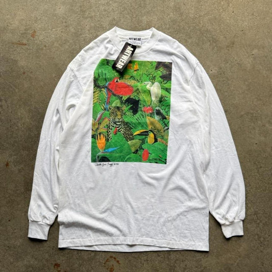 Vintage 90s Rainforest Animal Artwear T-Shirt - X-Large