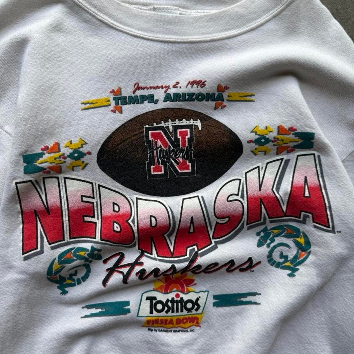 Vintage 90s Nebraska Huskers Tostitos Bowl Crewneck - Large