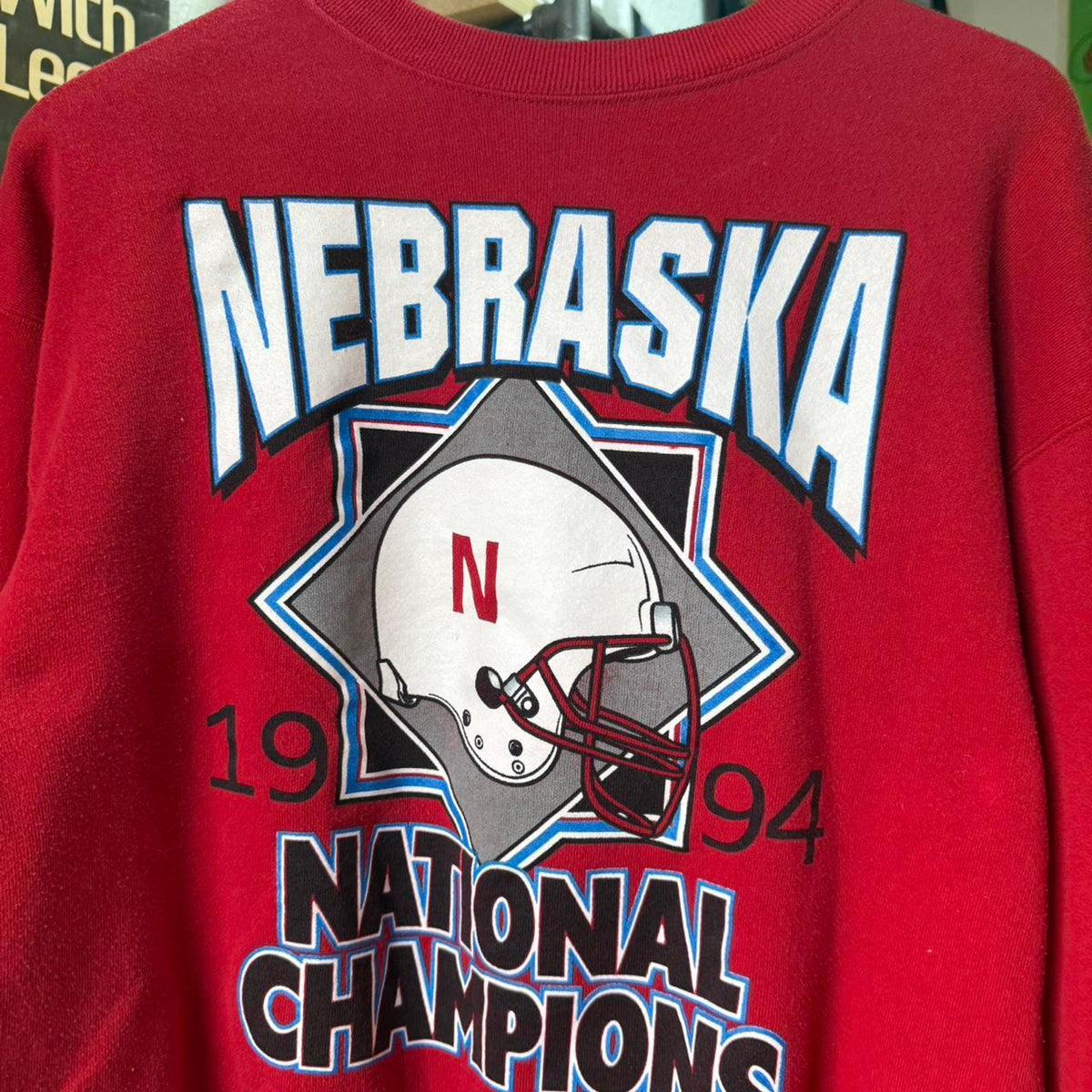 Vintage 90s Nebraska National Champions 1994 Football Crewneck - Large