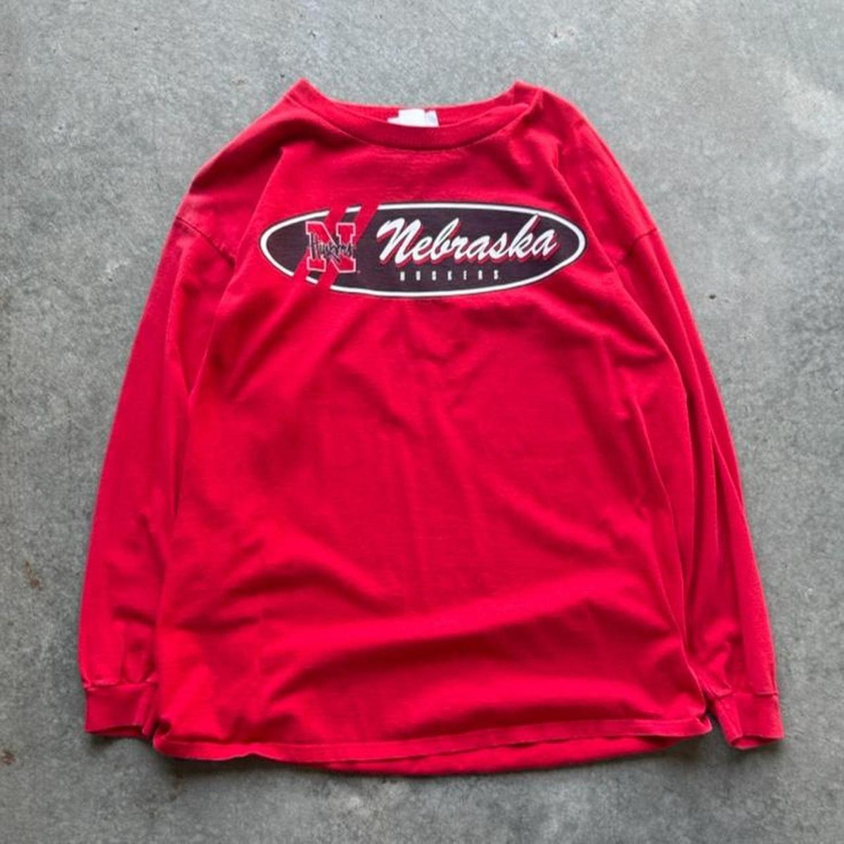 Vintage 90s Nebraska Huskers Long Sleeve T-Shirt - Large