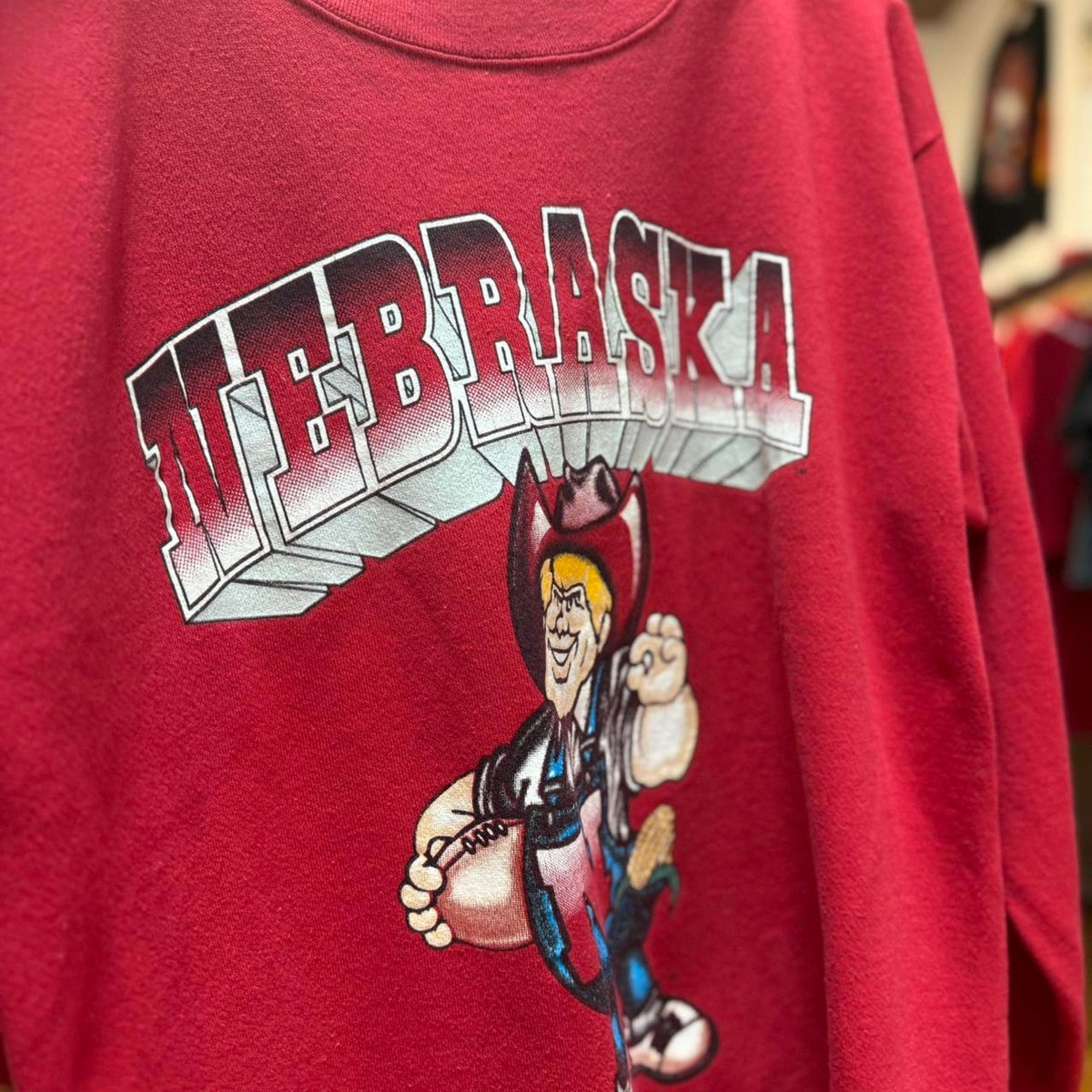 Vintage 90s Nebraska Huskers Herbie Crewneck - X-Large