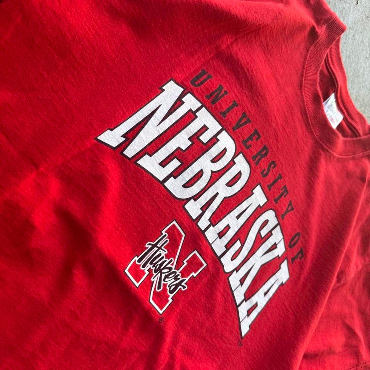 Vintage Nebraska Huskers Spell Out T-Shirt - X-Large