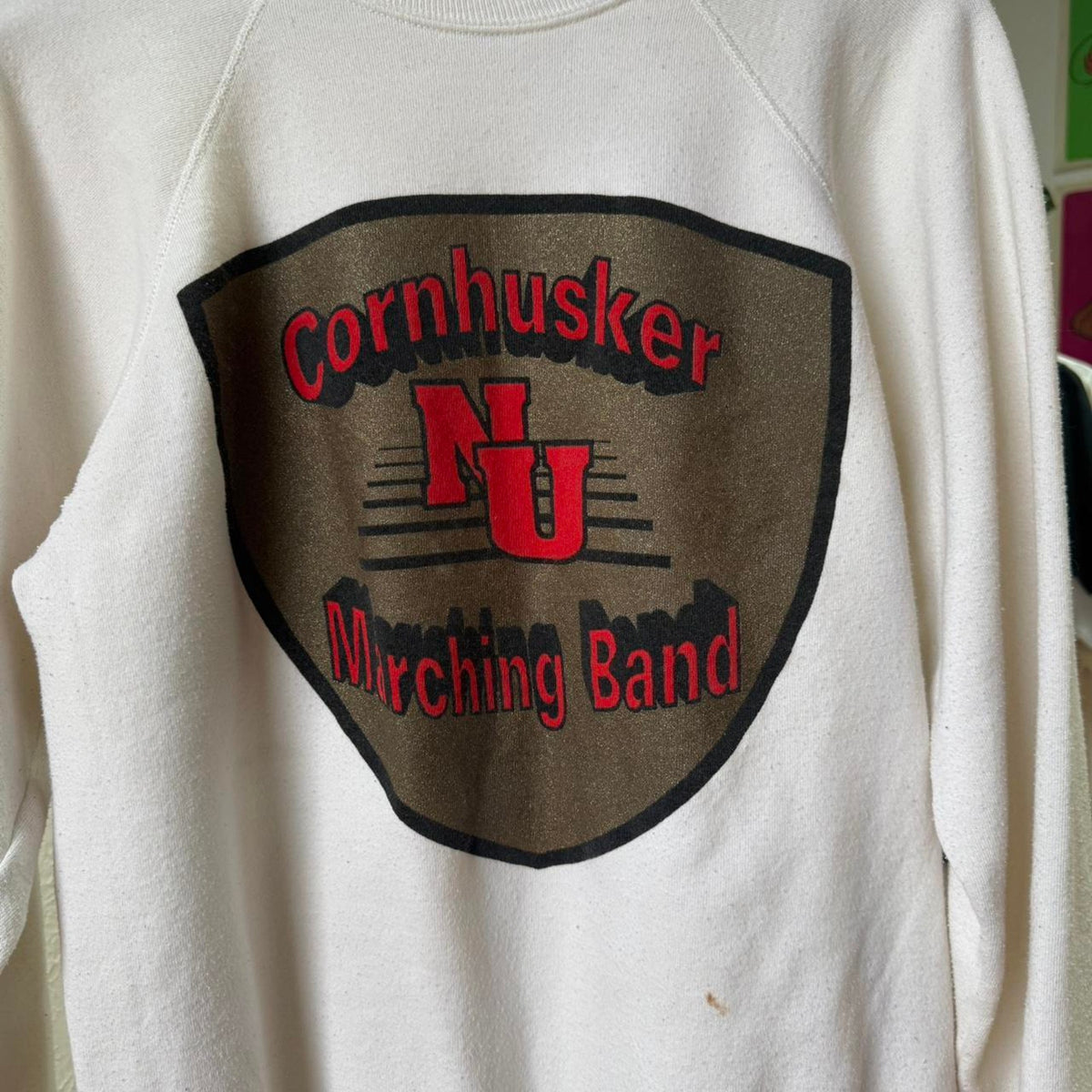 Vintage 90s Nebraska Marching Band Crewneck - Large