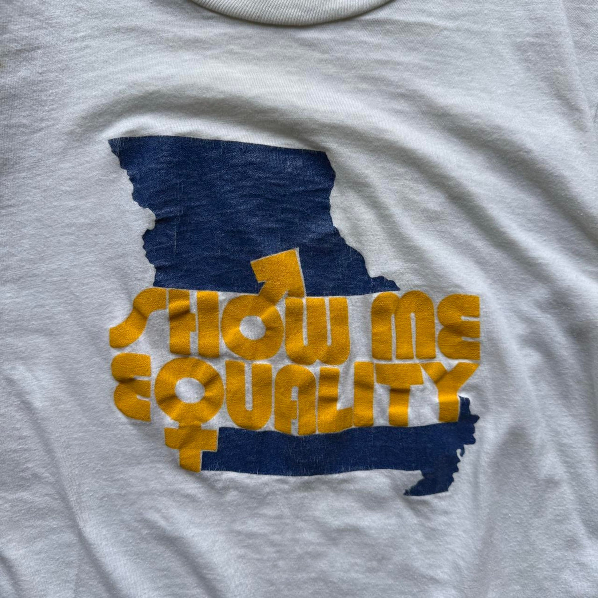 Vintage 80s Show Me Equality T-Shirt - Large