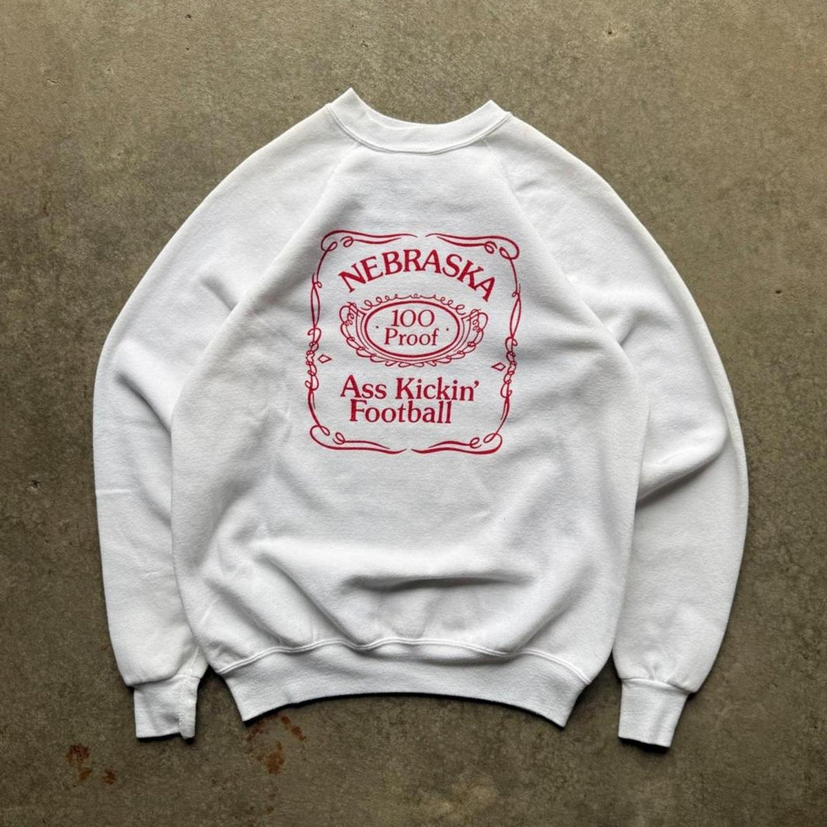 Vintage 90s Nebraska Huskers Bound to Kick Miamias Ass Crewneck - X-Large