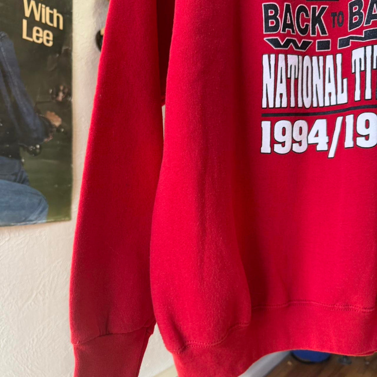 Vintage 90s Nebraska Huskers Back to Back Champions Crewneck - X-Large