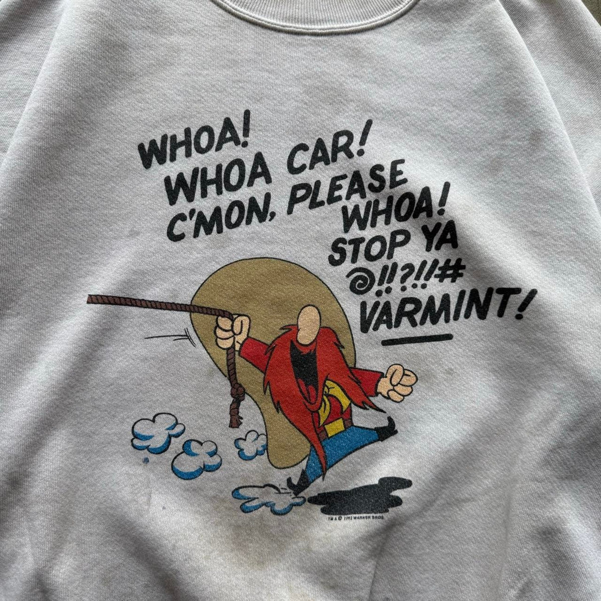 Vintage 90s Distressed NASCAR Yosemite Sam Looney Tunes Crewneck - X-Large