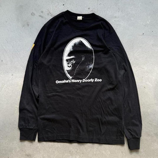 Vintage 80s Omaha Henry Doorly Zoo Thrilla Gorilla T-Shirt - Medium